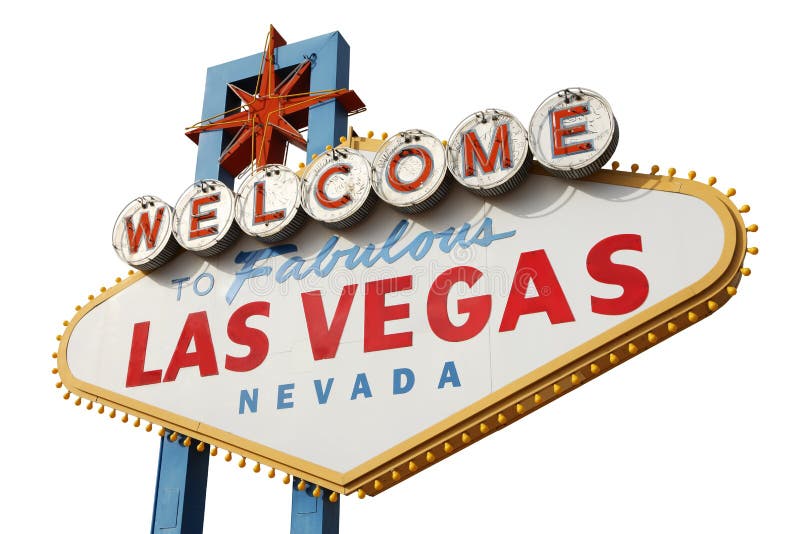 Las Vegas Sign stock image. Image of bulbs, isolated - 12045217