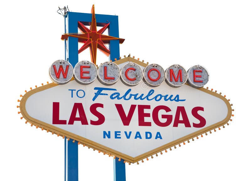 Blank Las Vegas Welcome Sign Stock Illustration - Illustration of ...