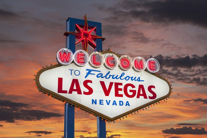 Las Vegas bem-vindo sinal diamante isolado com Clipping Path fotos