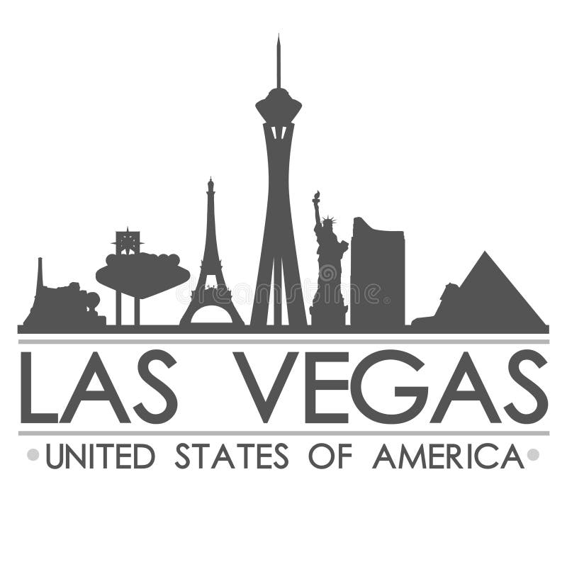Download Las Vegas Skyline Silhouette Design City Vector Art Stock Vector - Illustration of label ...