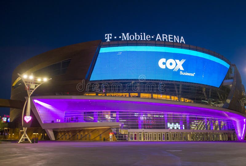 Las Vegas T-Mobile arena editorial stock photo. Image of music