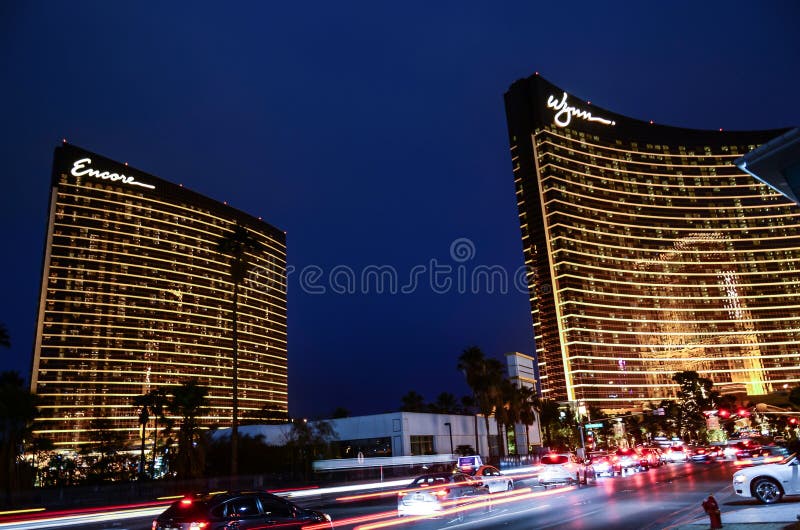 Las Vegas Wynn in the New Year Eve 2015 royalty free stock image Las Vegas Wynn in the New Year Eve 2015 royalty free stock image
