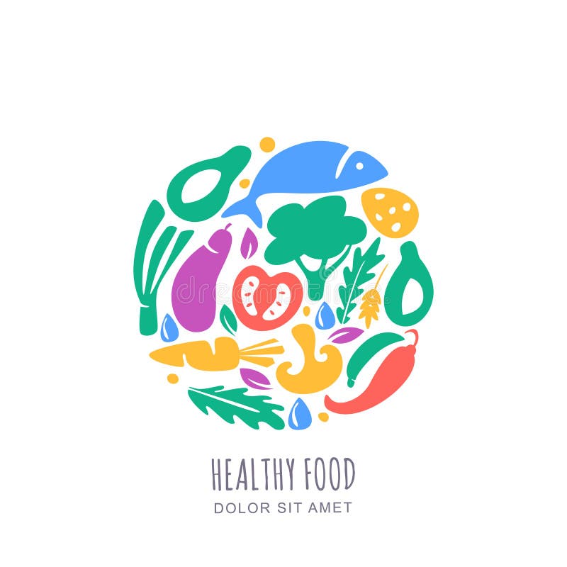 Las verduras del vector comercializan o cultivan el logotipo de la tienda, simbolizan, etiquetan la plantilla del diseño Concepto ilustración del vector Las verduras del vector comercializan o cultivan el logotipo de la tienda, simbolizan, etiquetan la plantilla del diseño Concepto ilustración del vector