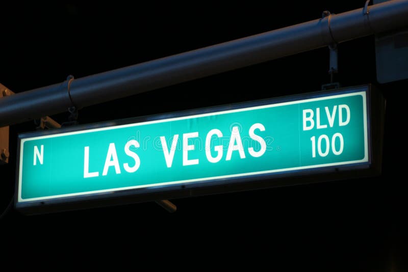 Las Vegas Boulevard road sign. Las Vegas Boulevard road sign