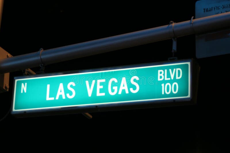 Las Vegas Boulevard road sign. Las Vegas Boulevard road sign