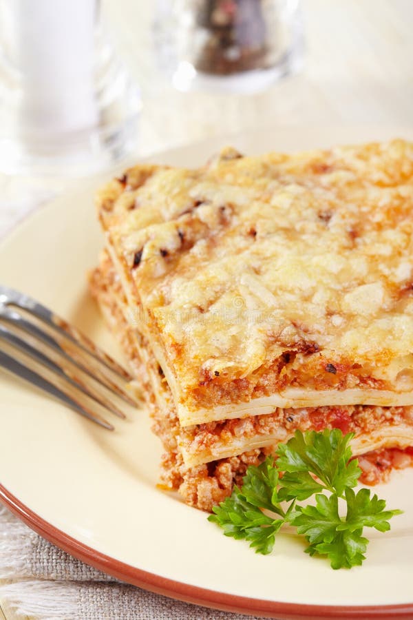 Lasagna stock photo. Image of parsley, appetizing, dish 24128368