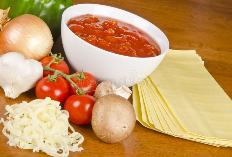 Lasagna Ingredients 3 stock photo. Image of cuisine 28001856