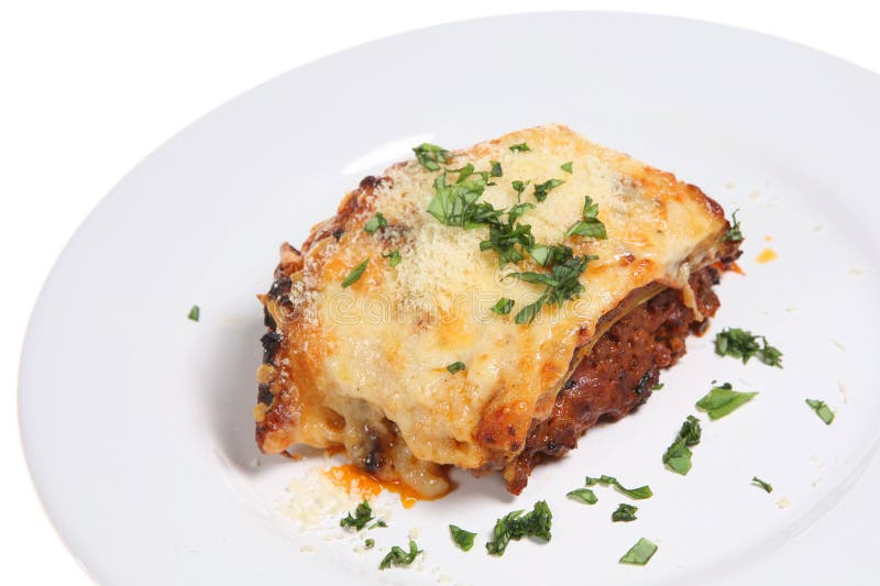 Lasagne or Lasagna Meal stock image. Image of lasagne - 3532751