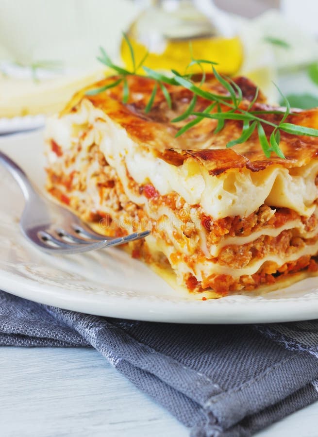 Lasagna stock photo. Image of refreshment, beef, meal 40020920