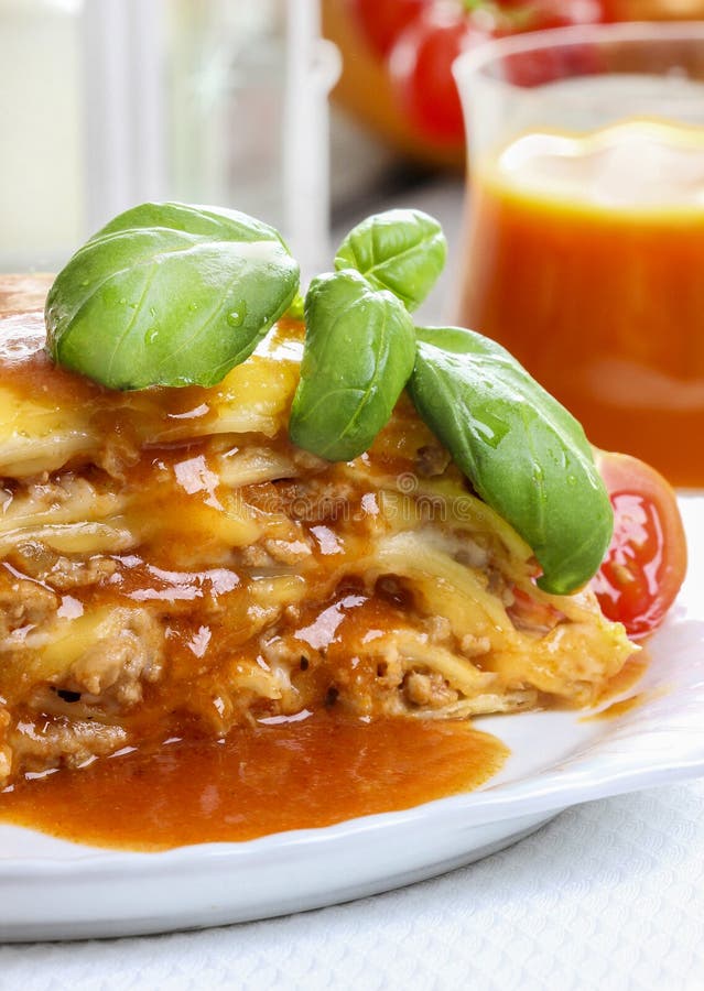 Lasagna, Traditional Italian Dish Stock Image Image of gourmet