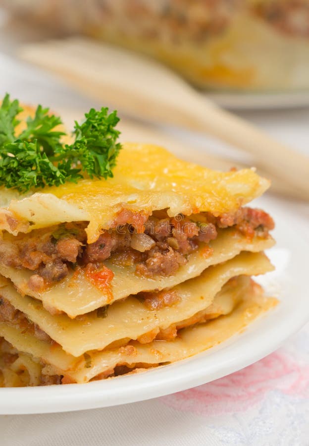 Lasagna stock photo. Image of refreshment, beef, meal 40020920