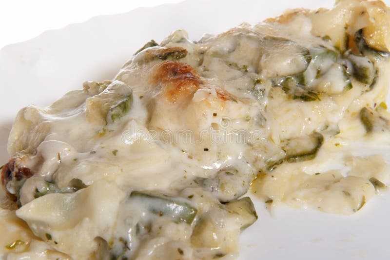 Lasagna με τα κολοκύθια στοκ φωτογραφία με δικαίωμα ελεύθερης χρήσης