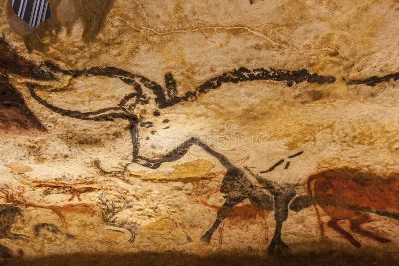 A painting at Lascaux in one of the most famous landmark of france