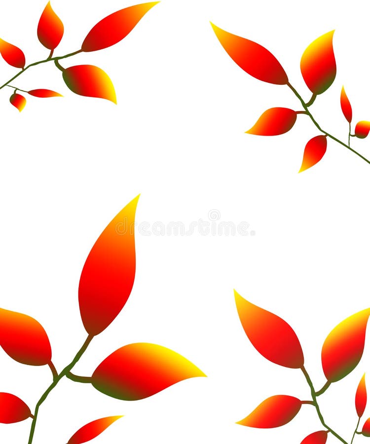 Leaves petals illustration autumn nature red yellow 2017. Leaves petals illustration autumn nature red yellow 2017