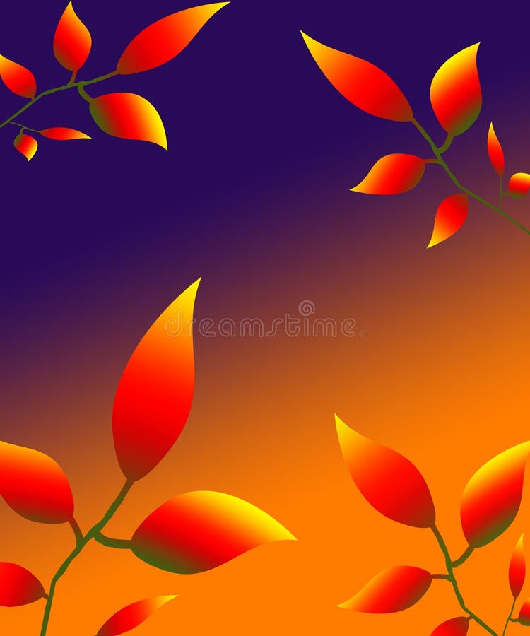 Leaves petals illustration autumn nature red yellow 2017. Leaves petals illustration autumn nature red yellow 2017