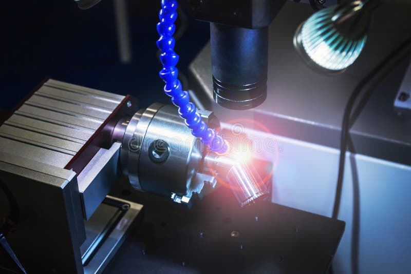 Laser and Laser Beam in the Laboratory or in the Workplace Stock Photo