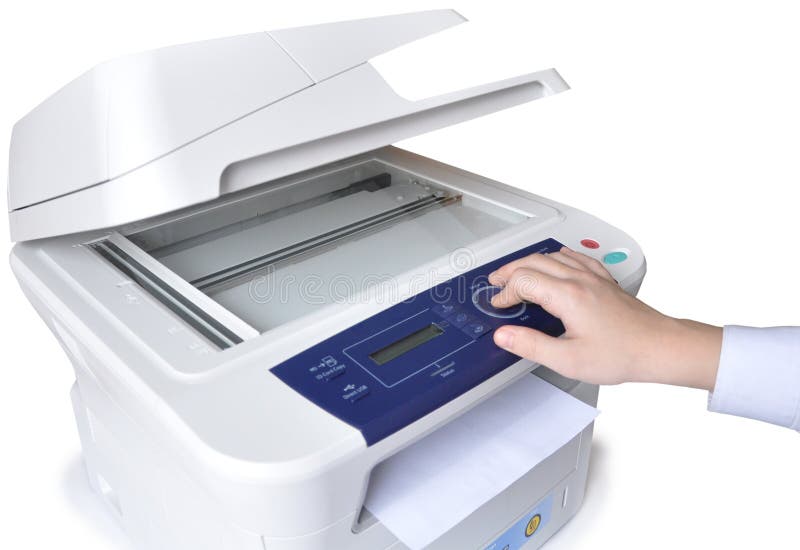 Laser copier and fax stock image