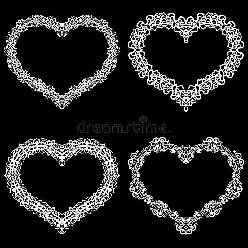 Download Laser Cut Frame In The Shape Of A Heart With Lace Border ...