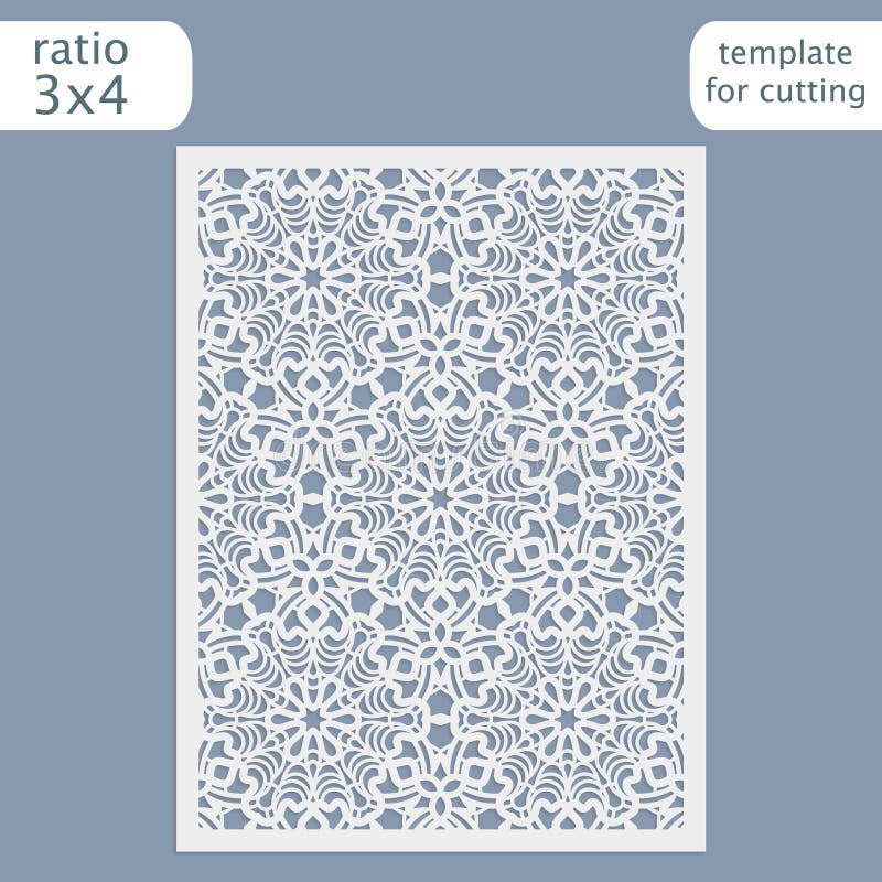 Ornate pattern for cutting stock vector. Illustration of flower - 70522563