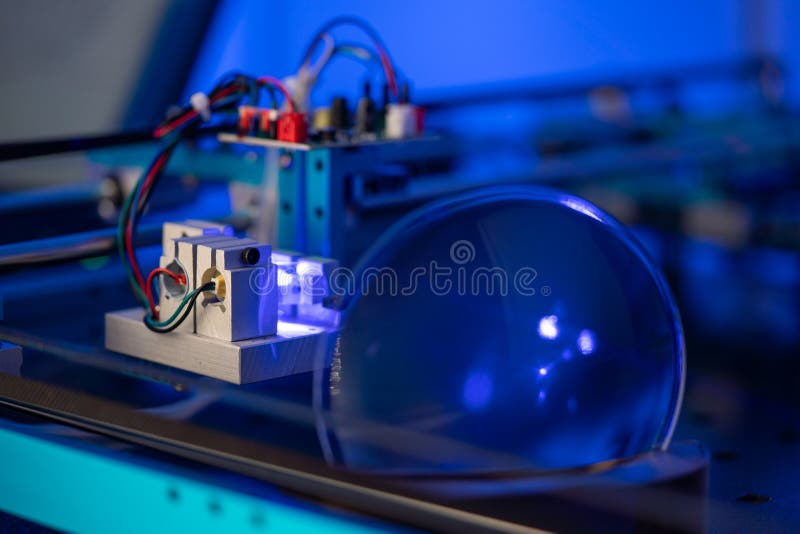Laser Development System in Optical Laboratory Stock Photo Image of