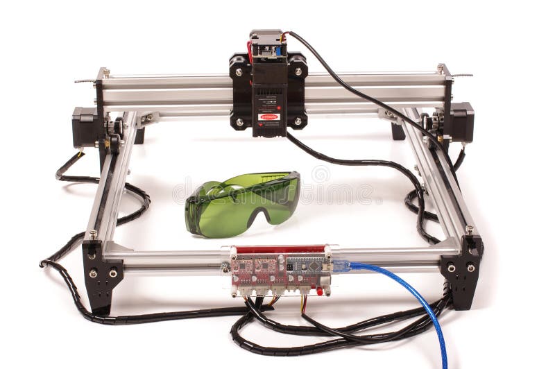 Laser Engraver and Laser Cutter Machine Isolated Stock Image Image of