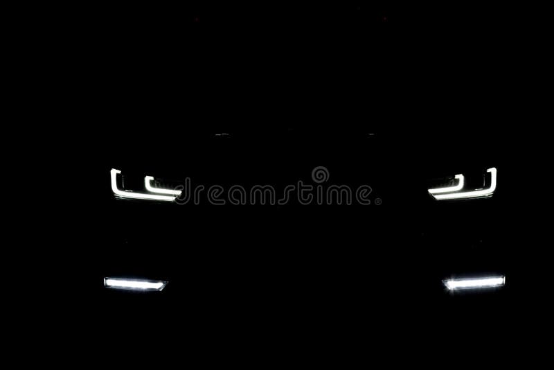 Laser Headlights and Fog of a Car Glow the Dark. Tuning Stock Image - Image of headlight, front: 230452005