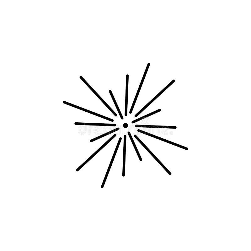 Laser icon. Element of laser application in production for mobile concept and web apps illustration. Thin line icon for website stock illustration
