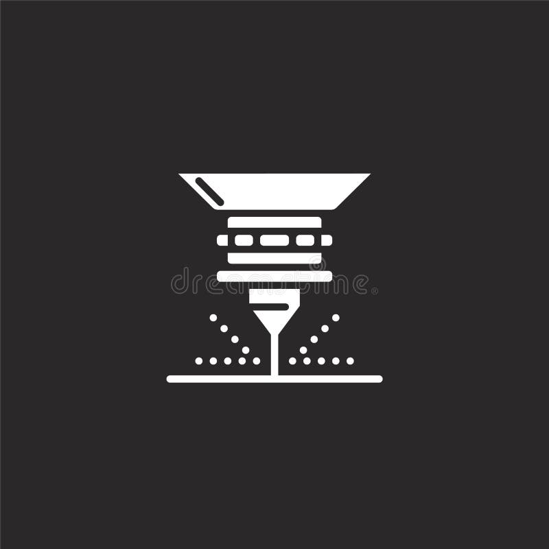 Laser icon. Filled laser icon for website design and mobile, app development. laser icon from filled manufacturing collection stock illustration