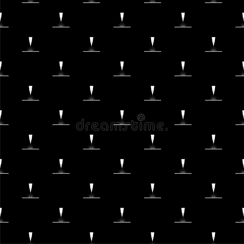 Laser icon pattern seamless isolated on black background royalty free illustration