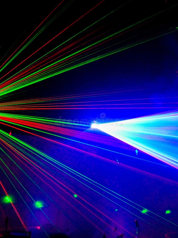 Colorful Laser Light in Night Club Stock Image Image of night