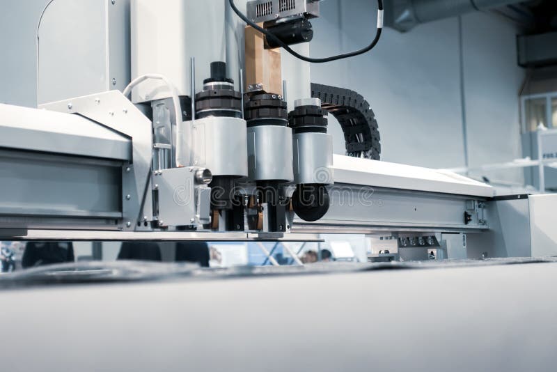 Laser Milling Engraving Machine. Printing Technology Stock Image