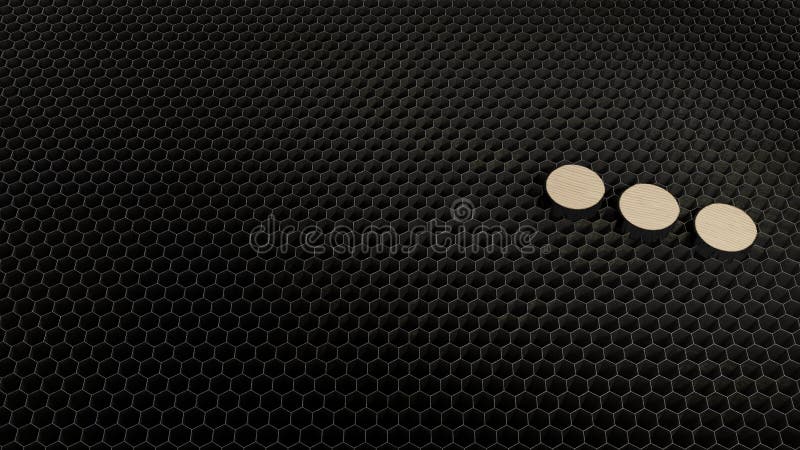 Laser-Schnittsperrholzsymbol der Ellipse horizontal stockbild