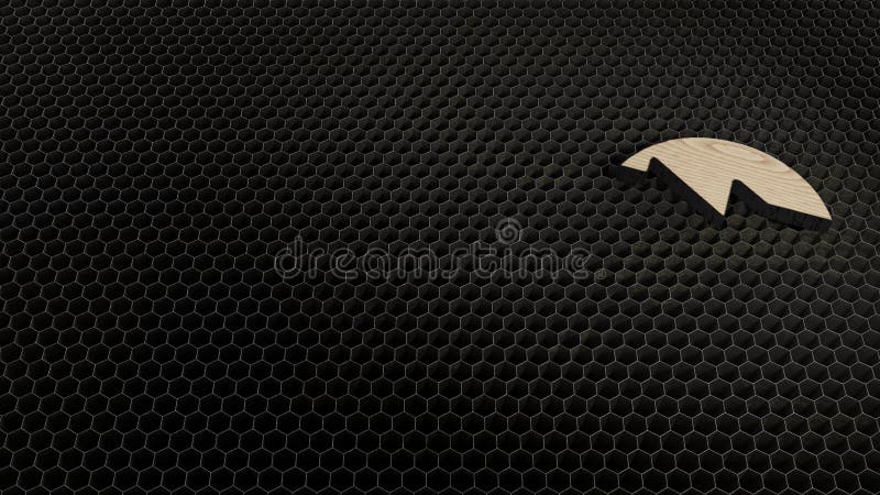 Laser-Schnittsperrholzsymbol von schnellem Vorlauf 1 lizenzfreie stockfotografie