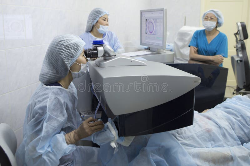 Laser Surgery for Vision Correction Stock Image Image of doctor