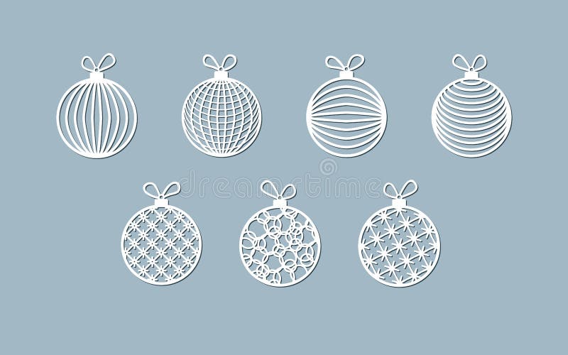 Lasercut ball, toy modern pattern of lines, stripes. Christmas theme. Design element of a lasercut. Christmas toys, balls for laser cutting New Year greeting card. Stencil for laser cutting. Isolated. Vector. Lasercut ball, toy modern pattern of lines, stripes. Christmas theme. Design element of a lasercut. Christmas toys, balls for laser cutting New Year greeting card. Stencil for laser cutting. Isolated. Vector