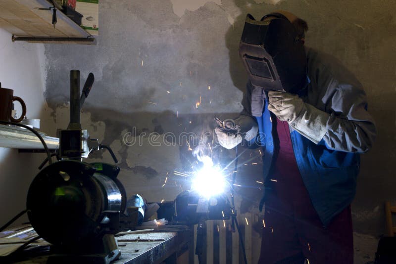 Lasser door het werk stock afbeelding Lasser door het werk stock afbeelding