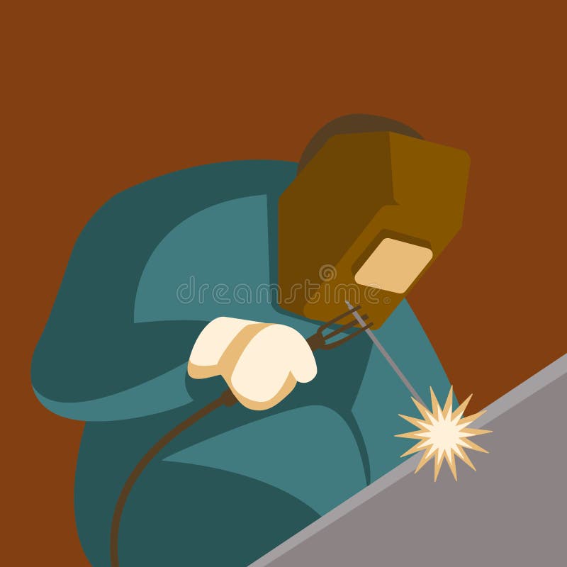 Lasser, vectorillustratie Vlakke stijl royalty-vrije illustratie Lasser, vectorillustratie Vlakke stijl royalty-vrije illustratie
