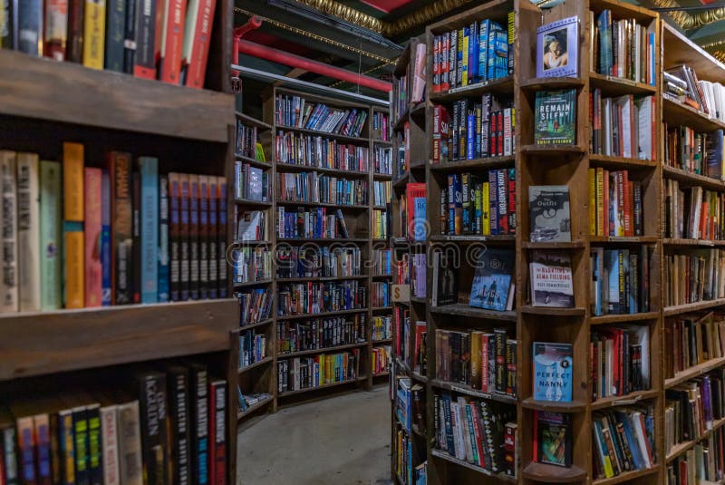 The Last Bookstore Bookshelves Editorial Image Image of interior