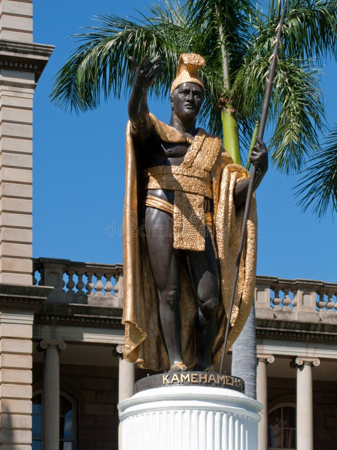 King Kamehameha Statue Hawaii Stock Photo Image of five, idolize