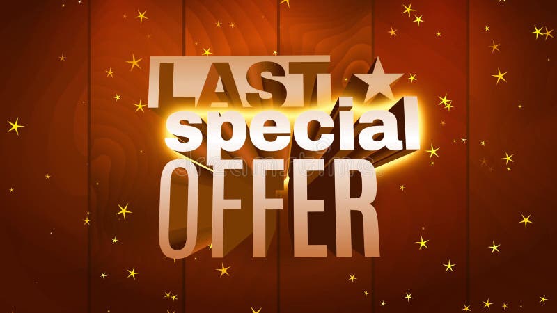 Last special offer big sale promotion