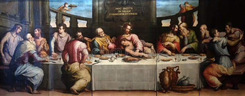 The Last Supper of Christ by Giorgio Vasari, Basilica di Santa Croce in Florence