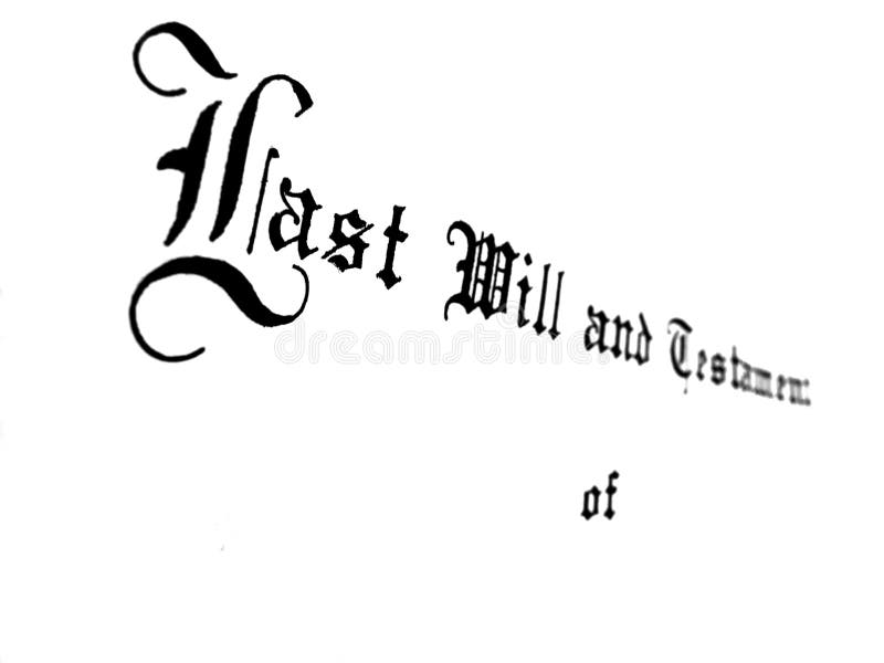 Last Will and Testament Estate Planning royalty free stock photography Last Will and Testament Estate Planning royalty free stock photography