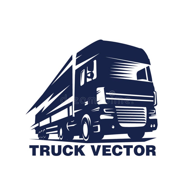 Lastbillogo 100% vektor illustrationer Lastbillogo 100% vektor illustrationer