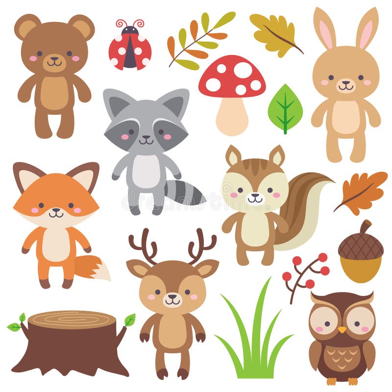 Lasów zwierzęta ilustracji Lasów zwierzęta ilustracji