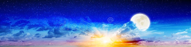 Lata piękna księżyc i nocne niebo obrazy royalty free Lata piękna księżyc i nocne niebo obrazy royalty free