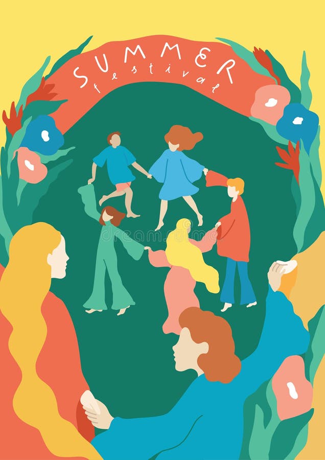 Lata tła szablon Staromodny festiwal ilustracji Lata tła szablon Staromodny festiwal ilustracji