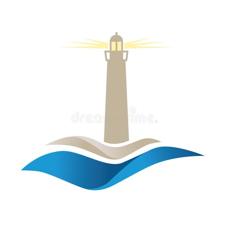 Latarnia morska i ocean royalty ilustracja Latarnia morska i ocean royalty ilustracja