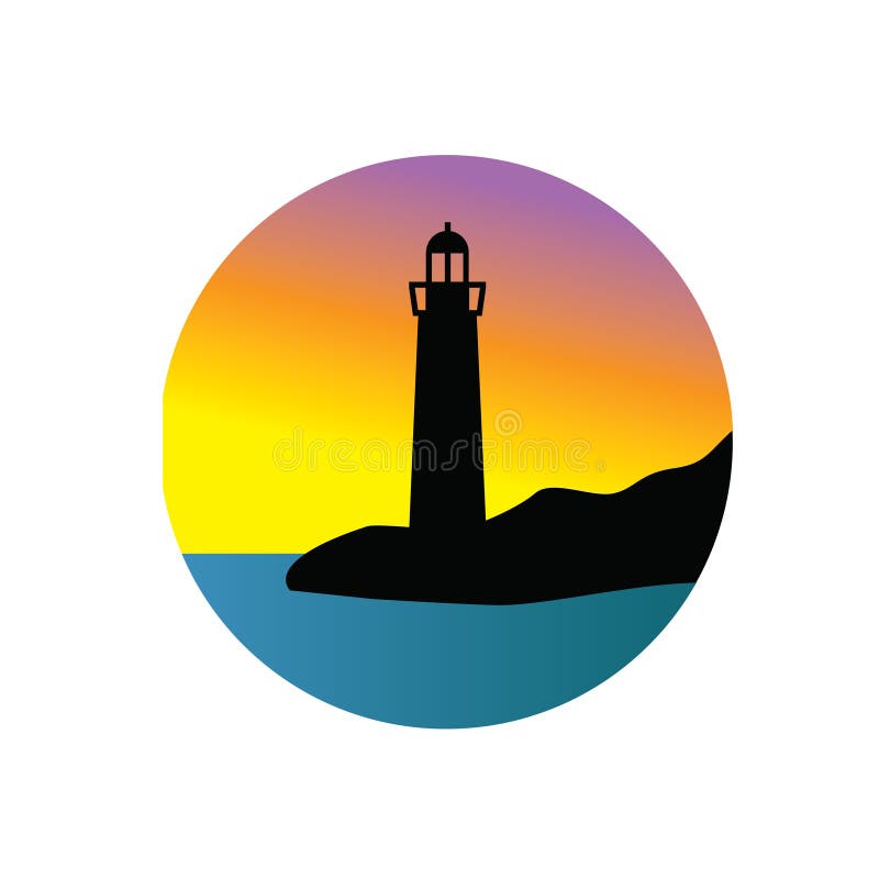 Latarnia morska i ocean ilustracji Latarnia morska i ocean ilustracji