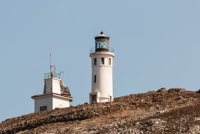 Anacapa lighthouse stands atop the volcanic Anacapa Island off the coast of Port Hueneme, California, in Ventura County. Anacapa lighthouse stands atop the volcanic Anacapa Island off the coast of Port Hueneme, California, in Ventura County.