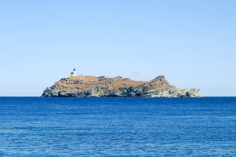 Latarnia morska wyspa Giraglia zdjęcia stock Latarnia morska wyspa Giraglia zdjęcia stock